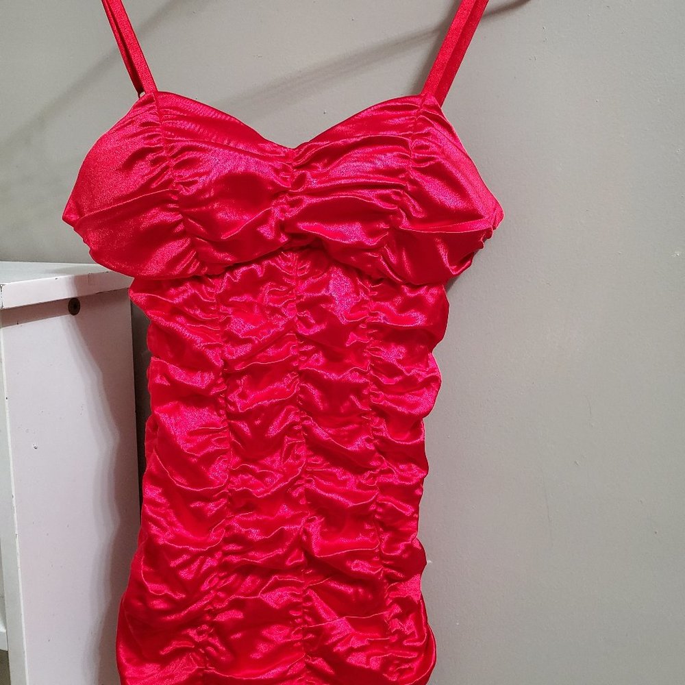Pinup Couture Red Bathing Suit Swim Medium One Piece